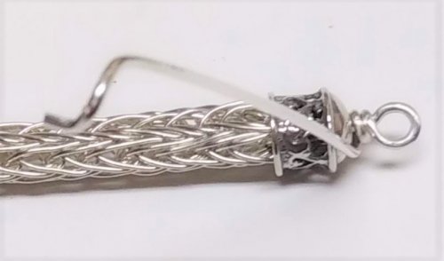 Judy Larson's Viking Knit Bracelet - , Contemporary Wire Jewelry, Loops, Wire Loop, Wrapped Wire Loop, , Viking knit bracelet